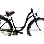 Mestský bicykel 28 Fuzlu California 3S Hliníkový  Čierny
